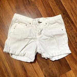 Rag & Bone White Cotton Tencel Short Shorts Size 25